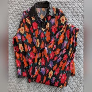 Lightweight Multicolor Pleated Lounge Wear